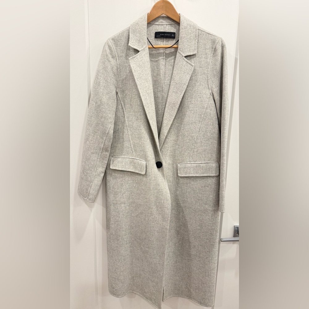 Zara Woman’s Lightweight Wool Blend Jacket – Size Medium New W/O tags. - Picture 2 of 6